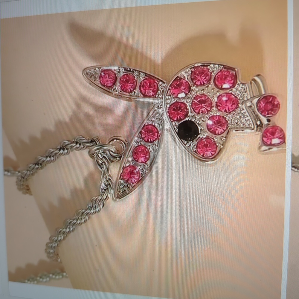 Playboy bunny necklace NWOT